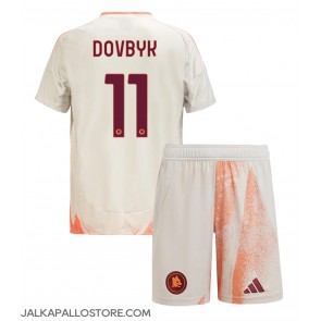 AS Roma Artem Dovbyk #11 Vieraspaita Lapsille 2024-25 Lyhythihainen (+ shortsit)